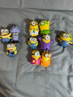 McDonalds Minion Collectible Figure Set - Yellow and Purple Kids Toys
